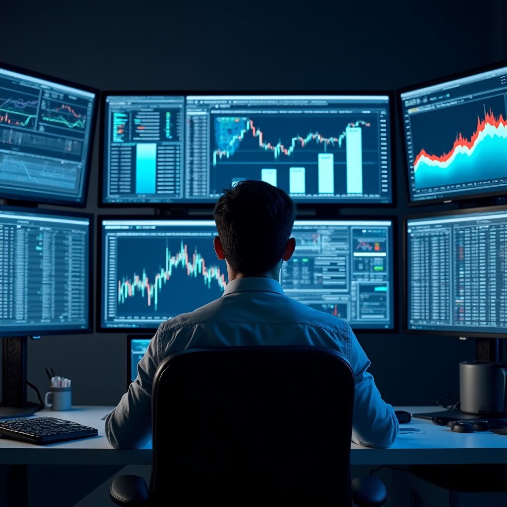 Finansal verileri analiz eden bir analist